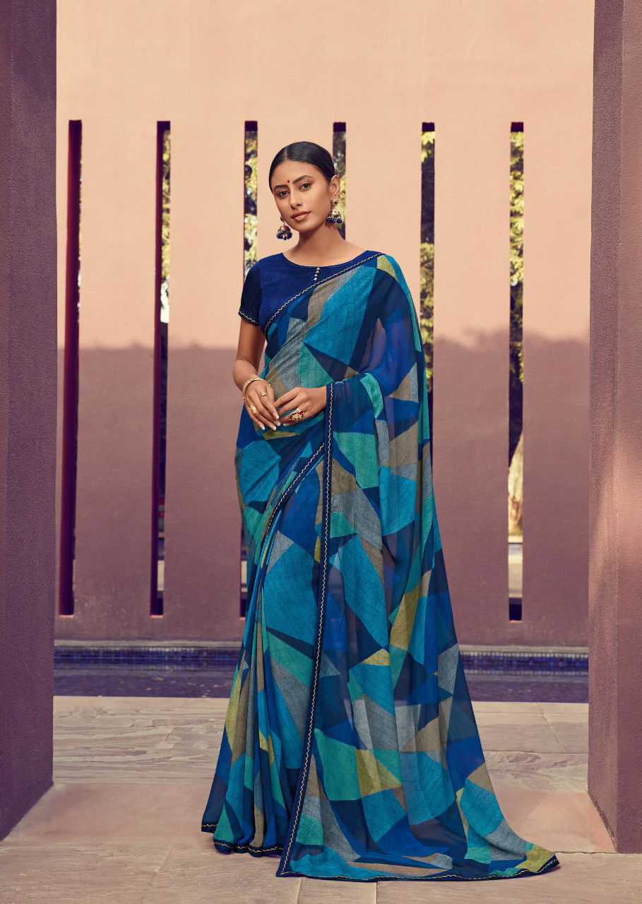 Kashvi Zubaida 2  Latest Fancy Designer Georgette Printed Saree Collection